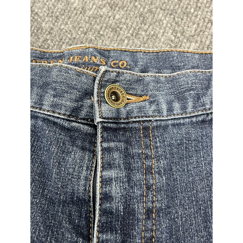 Lauren Jeans Co. Jeans Womens 14 Straight Leg Blue Denim Pants Cotton N296 - Picture 2 of 9